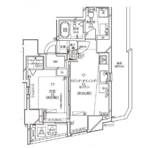 ガリシアレジデンス広尾　903号室　間取り