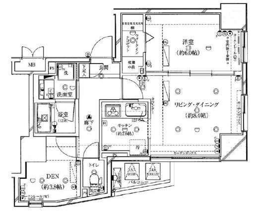 ガリシアレジデンス広尾　501号室　間取り