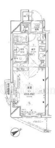 パレステュディオ新宿WEST　405号室　間取り