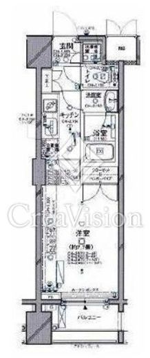 パレステュディオ新宿御苑駅前　1403号室　間取り
