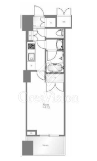 パレステュディオ新宿御苑駅前　703号室　間取り