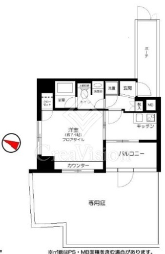 パレステュディオ飯田橋　101号室　間取り