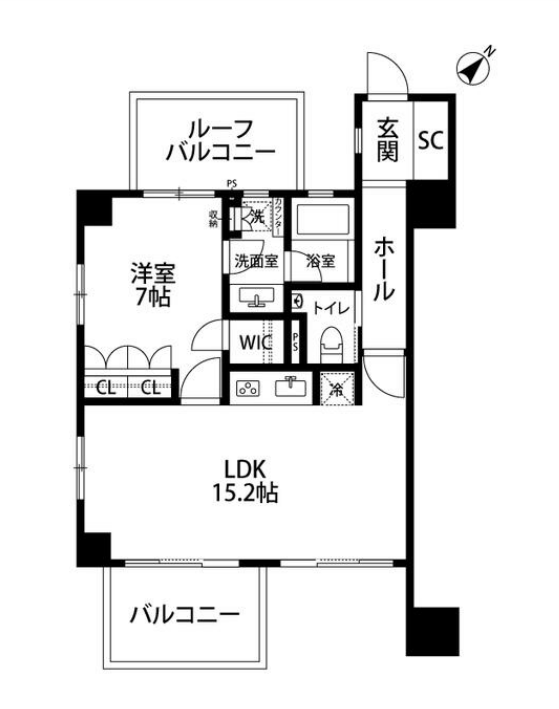 グランスイート神宮前　401号室　間取り