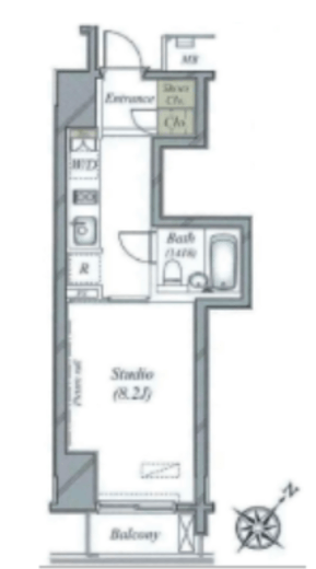 グランスイート神宮前　203号室　間取り
