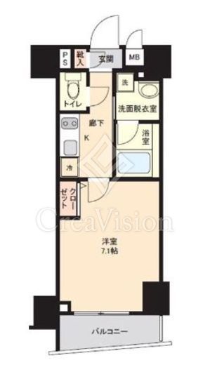 フェニックス市谷本村町　505号室　間取り