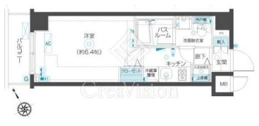 フェニックス西新宿参番館　202号室　間取り