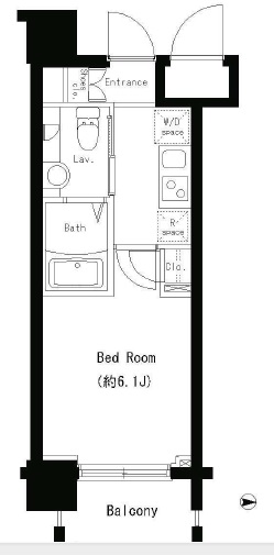 パークキューブ大井町　504号室　間取り
