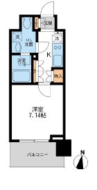 パークキューブ大井町　801号室　間取り