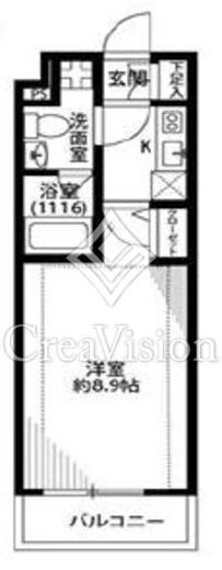 プレール・ドゥーク新宿中落合　104号室　間取り
