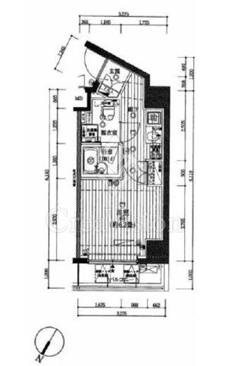 プレール・ドゥーク北新宿4　306号室　間取り