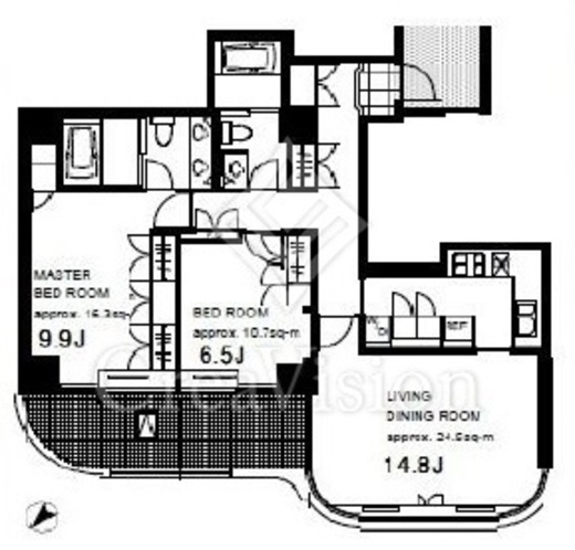 御殿山トラストコート　2021号室　間取り