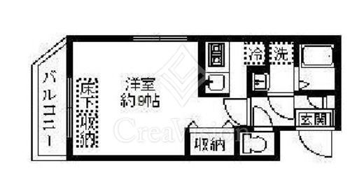 プレールドゥーク東新宿2　309号室　間取り