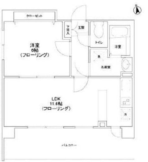 リバーレ秋葉原　702号室　間取り