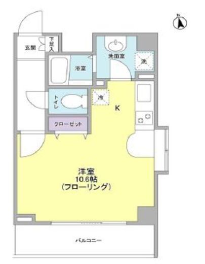 リバーレ秋葉原　903号室　間取り