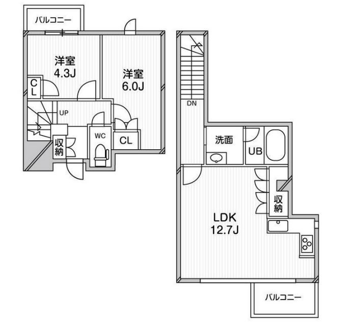 アーバンフラッツ目黒本町 (旧：エスティメゾン目黒本町)　214号室　間取り