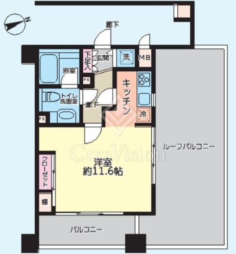 アクシア原宿　504号室　間取り