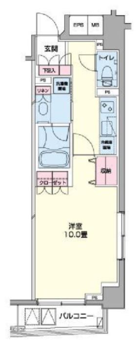 プライムアーバン日本橋浜町　202号室　間取り
