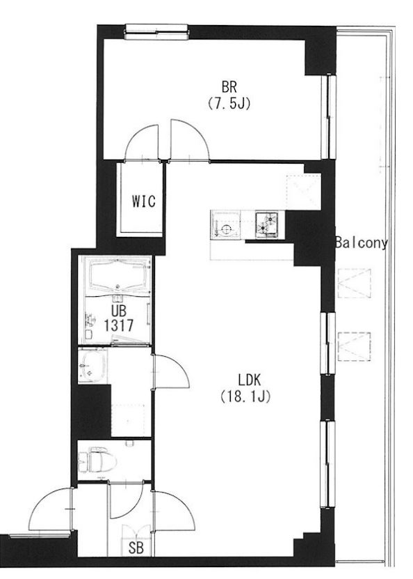 エスティメゾン都立大学　208号室　間取り