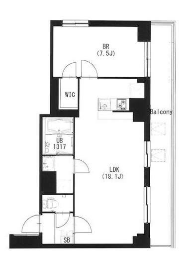 エスティメゾン都立大学　208号室　間取り