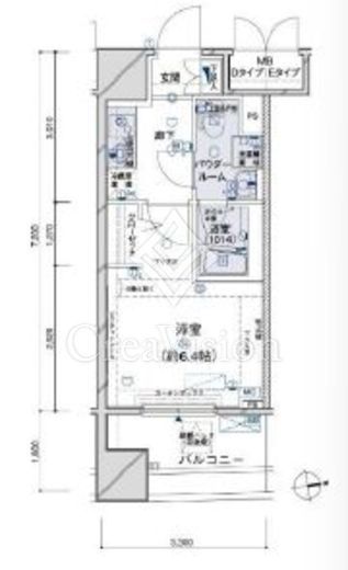 メインステージ江戸川橋3　504号室　間取り