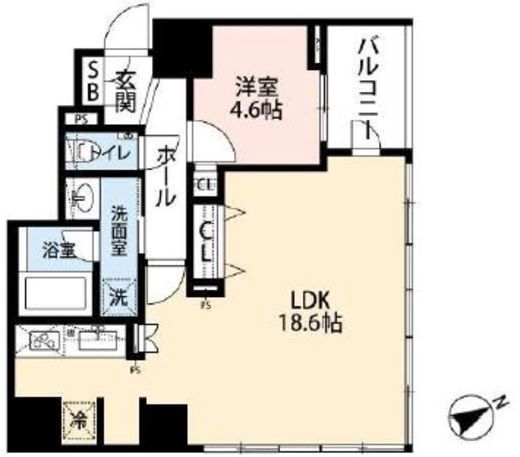 オープンレジデンシア南青山骨董通り　12F2号室　間取り