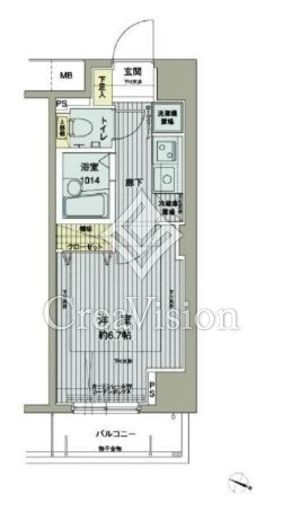メインステージ西新宿　211号室　間取り