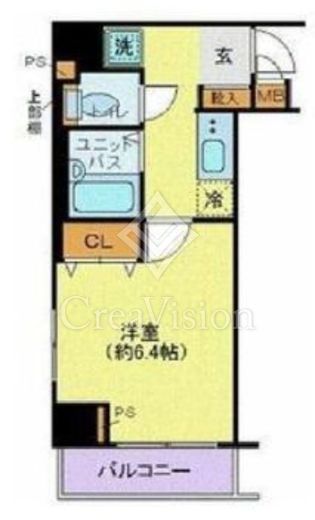 メインステージ西新宿　406号室　間取り