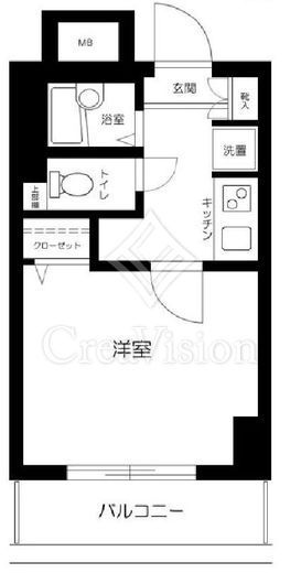 メインステージ西新宿　207号室　間取り