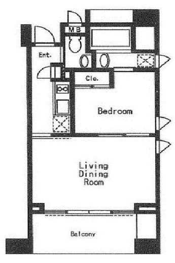 コートモデリア白金　202号室　間取り