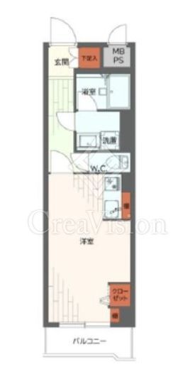 ライオンズガーデン新宿　5F5号室　間取り