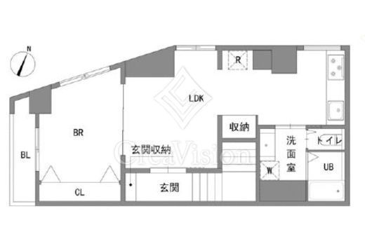 ライオンズマンション高田馬場　201号室　間取り