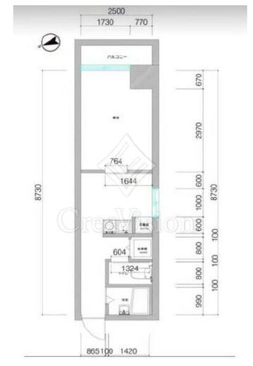 ライオンズマンション神楽坂第5　503号室　間取り