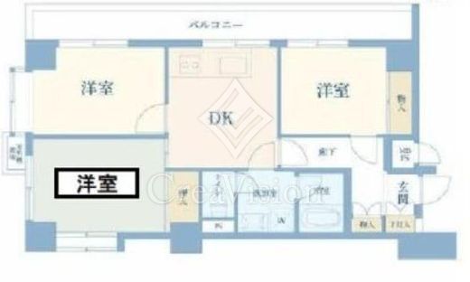 ライオンズマンション神楽坂第6　10F1号室　間取り
