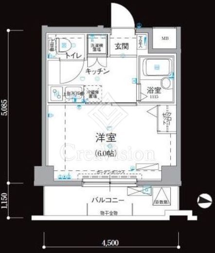 リヴシティ新宿弐番館　602号室　間取り