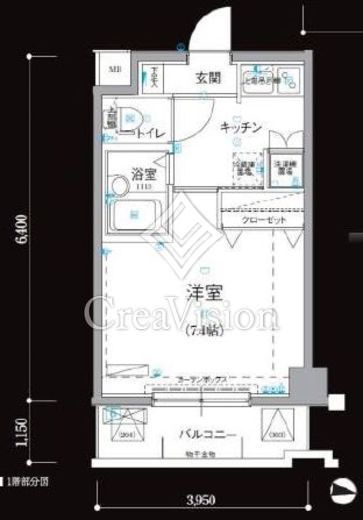 リヴシティ新宿弐番館　204号室　間取り