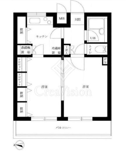 ルーブル新宿西落合2　309号室　間取り