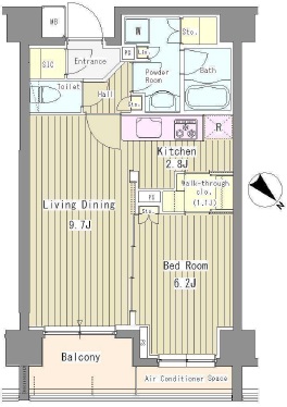 リベルテ月島　504号室　間取り