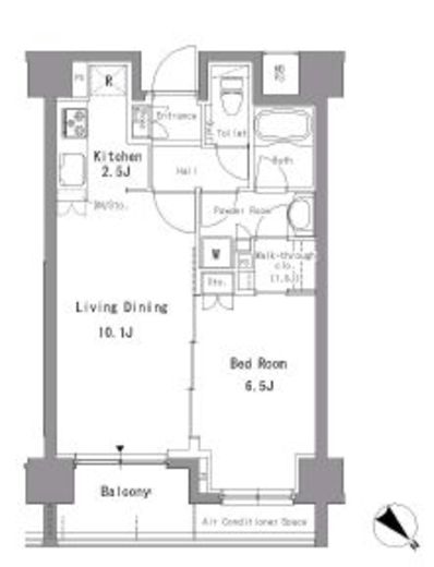 リベルテ月島　902号室　間取り