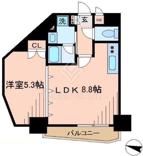 レックス神宮外苑　302号室　間取り