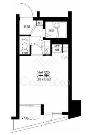 ロイヤルアメニティー新宿　7F1号室　間取り
