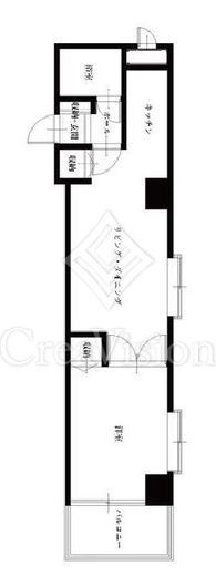 ロイヤルハイツ新宿御苑　301号室　間取り