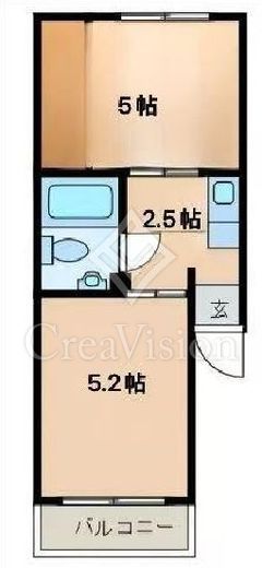 河田町ローヤルマンション　301号室　間取り