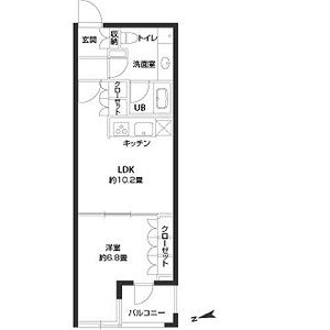パークキューブ銀座イースト　803号室　間取り