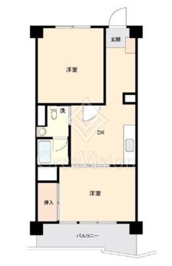 四谷コーエイマンション　1007号室　間取り