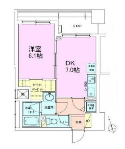 銀座レジデンス参番館　403号室　間取り