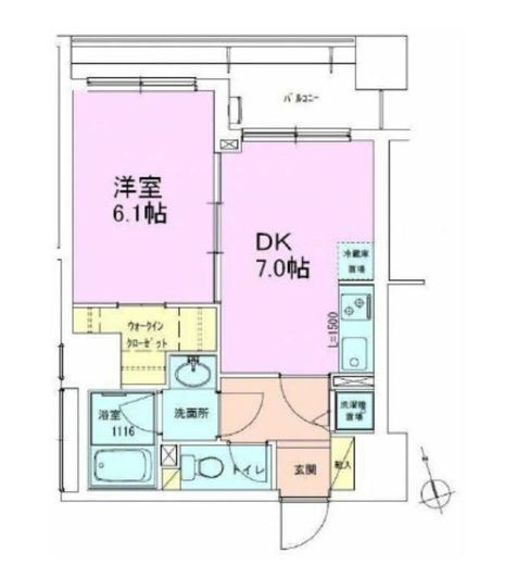 銀座レジデンス参番館　803号室　間取り