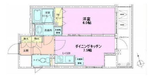 銀座レジデンス壱番館　1104号室　間取り
