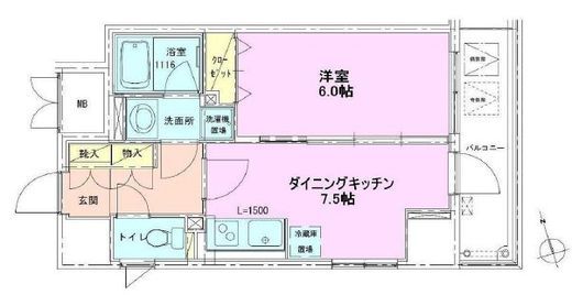 銀座レジデンス壱番館　204号室　間取り