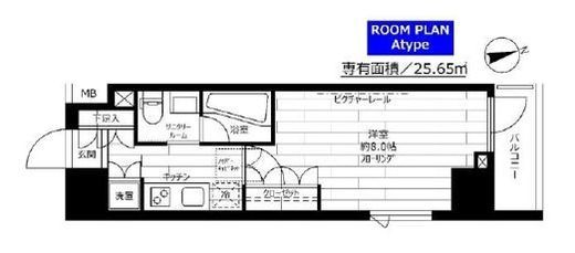 ステージファースト飯田橋アジールコート　201号室　間取り
