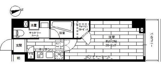 ステージファースト飯田橋アジールコート　902号室　間取り